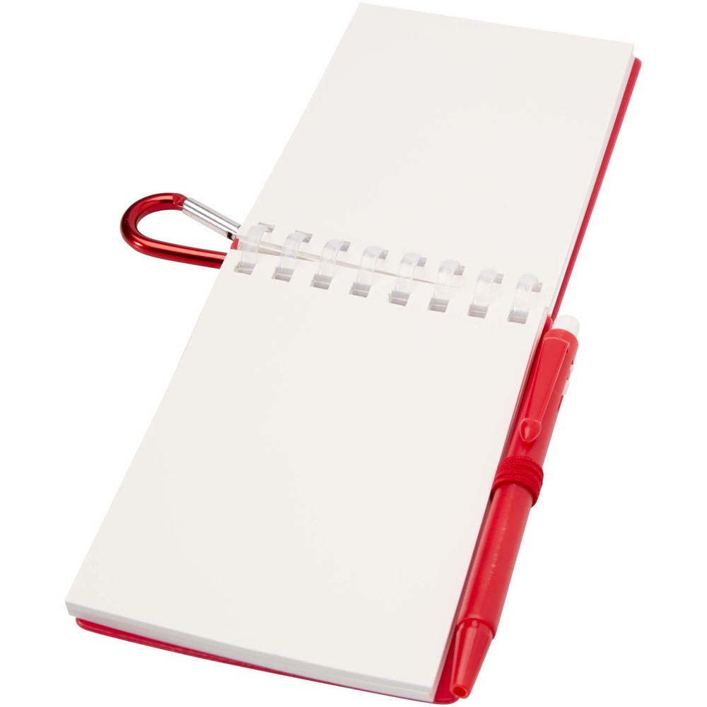 Lig Mini gerecycleerd outdoor notitieboek met zachte kaft en balpen (zwarte inkt)