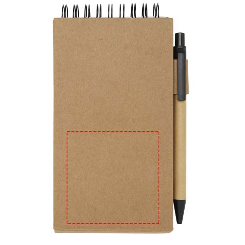 Flipper blok met sticky notes met balpen (zwarte inkt)
