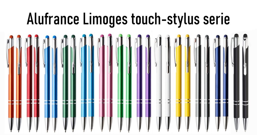 Aluminium touch-stylus balpen Limoges