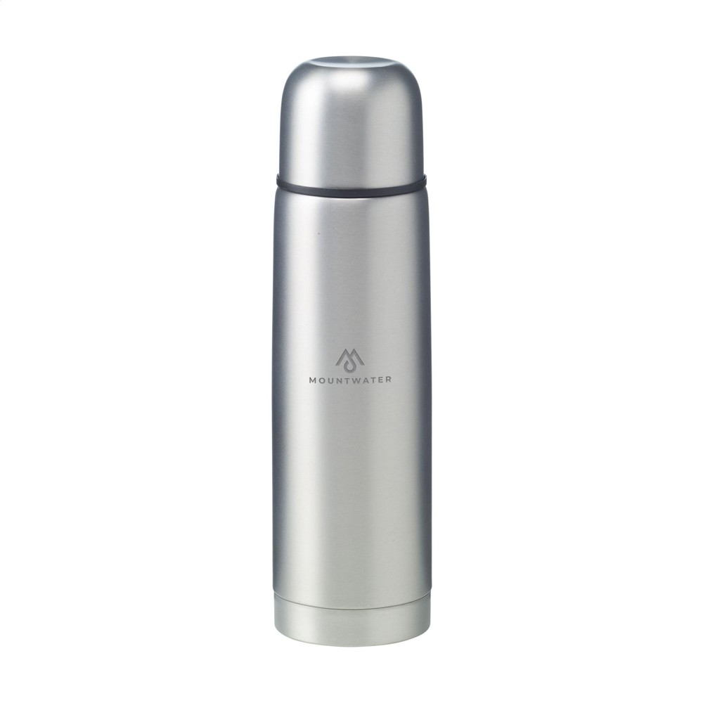 Frosted Bottle RCS Recycled Steel 500 ml thermosfles - zilver
