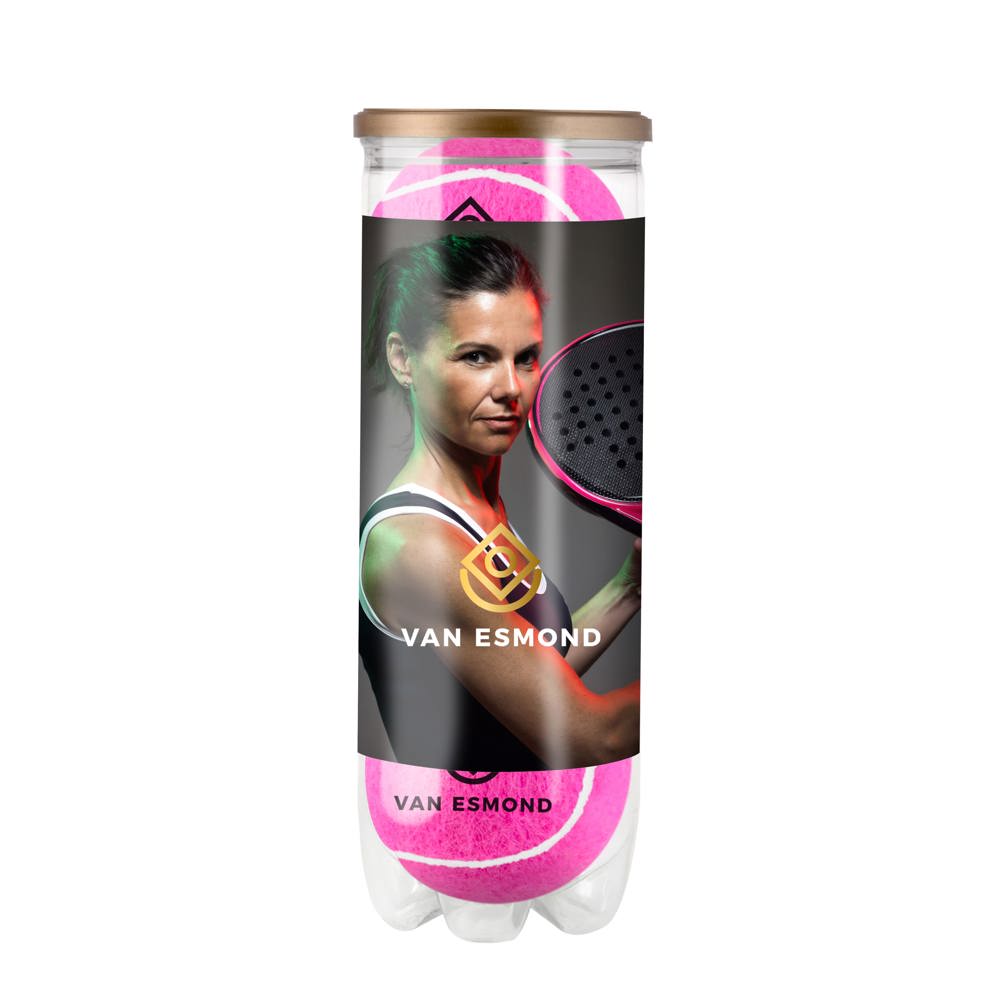 Tube gekleurde padelballen - roze