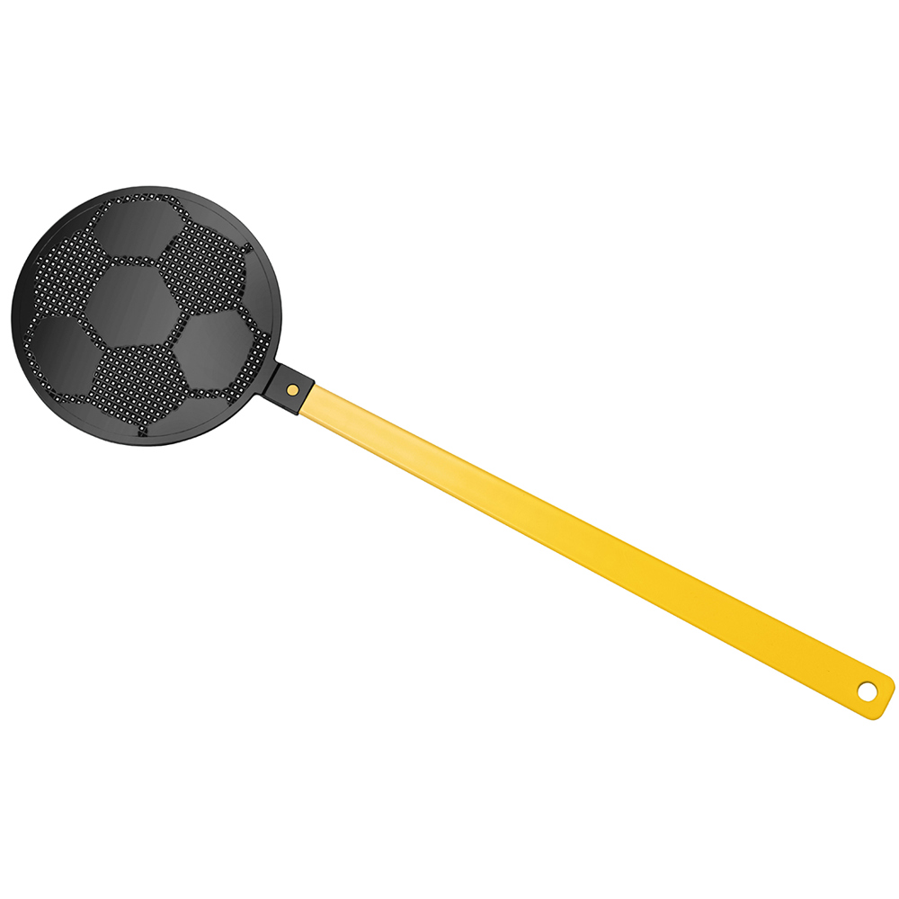 Vliegenmepper "voetbal" - geel/zwart