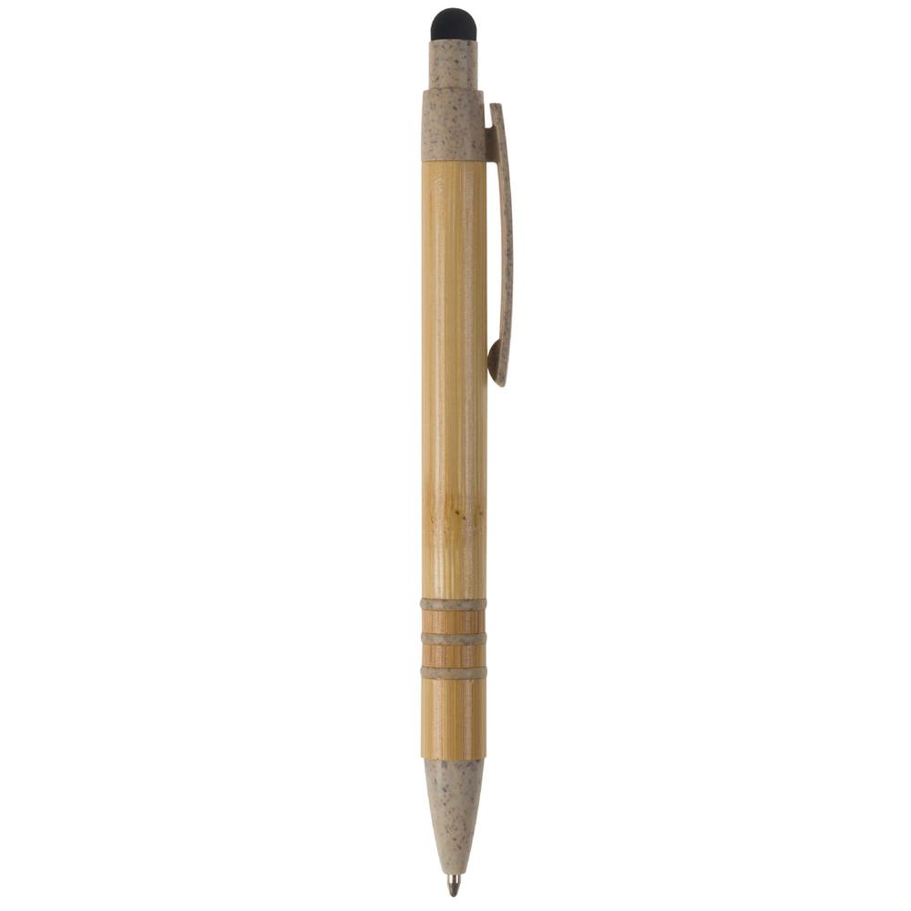 Balpen bamboe en tarwestro met stylus