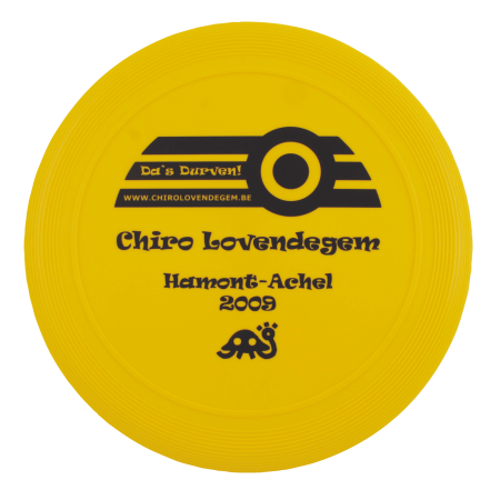 Frisbee 210 mm met ringen - Geel