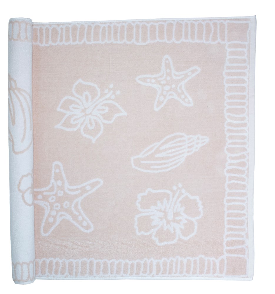 Beach Towel Hawaii - Zalm/Wit