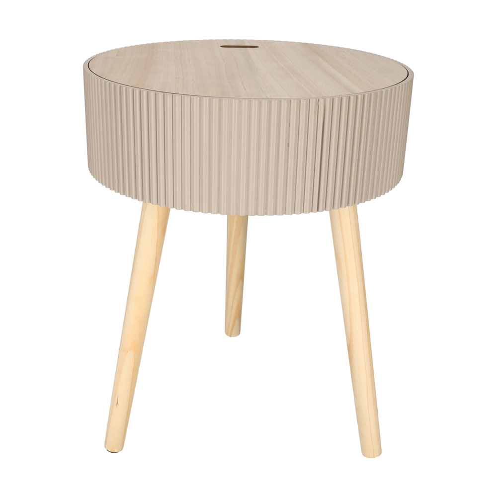 JENS Living Opberg Bijzettafel Levi Taupe