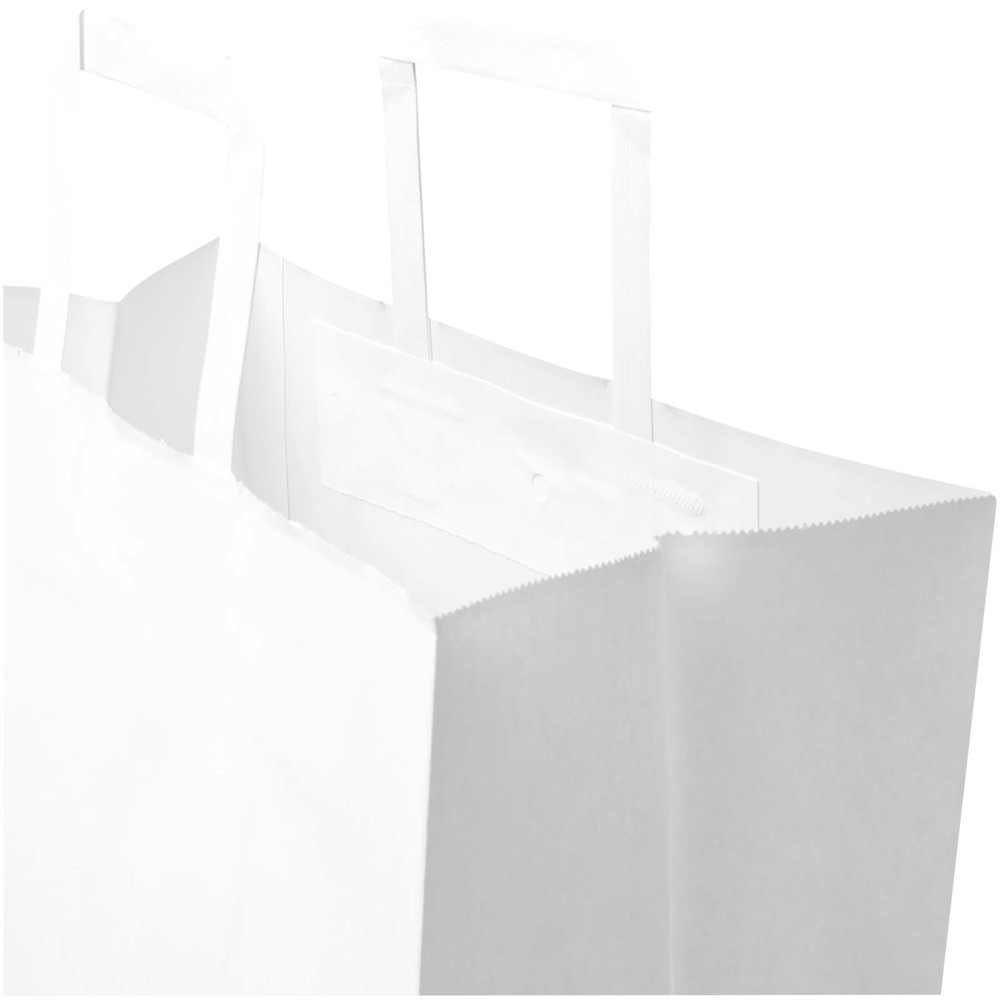Kraft papieren tas 80–90 g/m² met platte handvatten – 32 x 17 x 39 cm