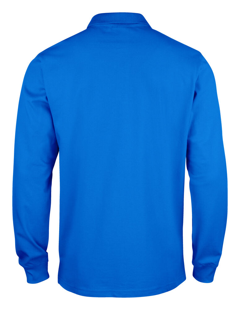 Clique - Basic Polo L/S Junior Kobalt 100