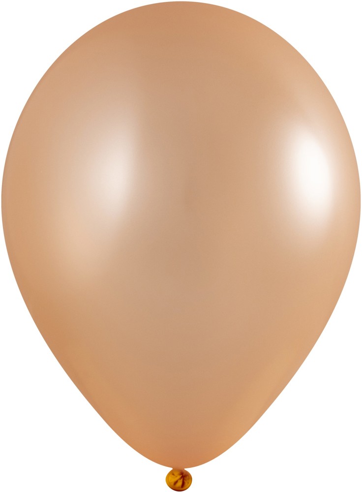 Ballonnen bedrukt High Quality Precision Print Ø 33 cm / omvang 85-95 cm / 11 inch - Licht oranje Metallic (2620)