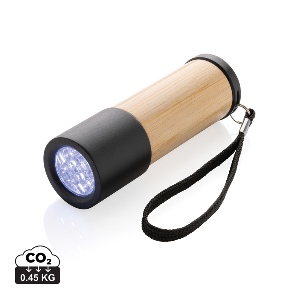 Bamboe- en RCS-gerecycled plastic zaklamp