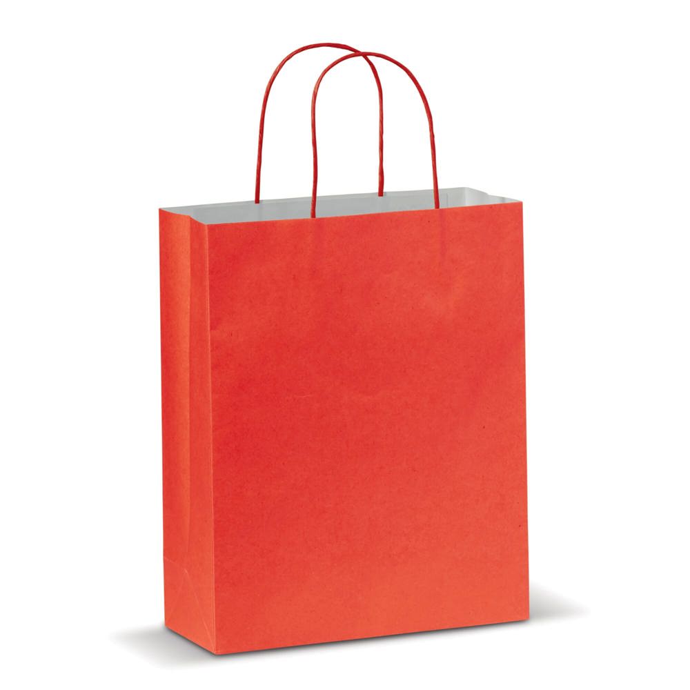 Draagtas papier middel 120g/m² - Rood