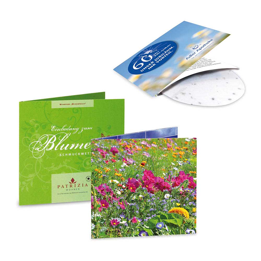 Green-card met zaden - Zomerbloemen 4/4- c