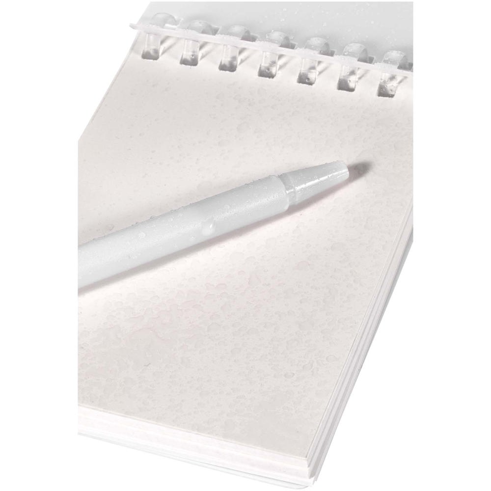 Lig Mini gerecycleerd outdoor notitieboek met zachte kaft en balpen (zwarte inkt)