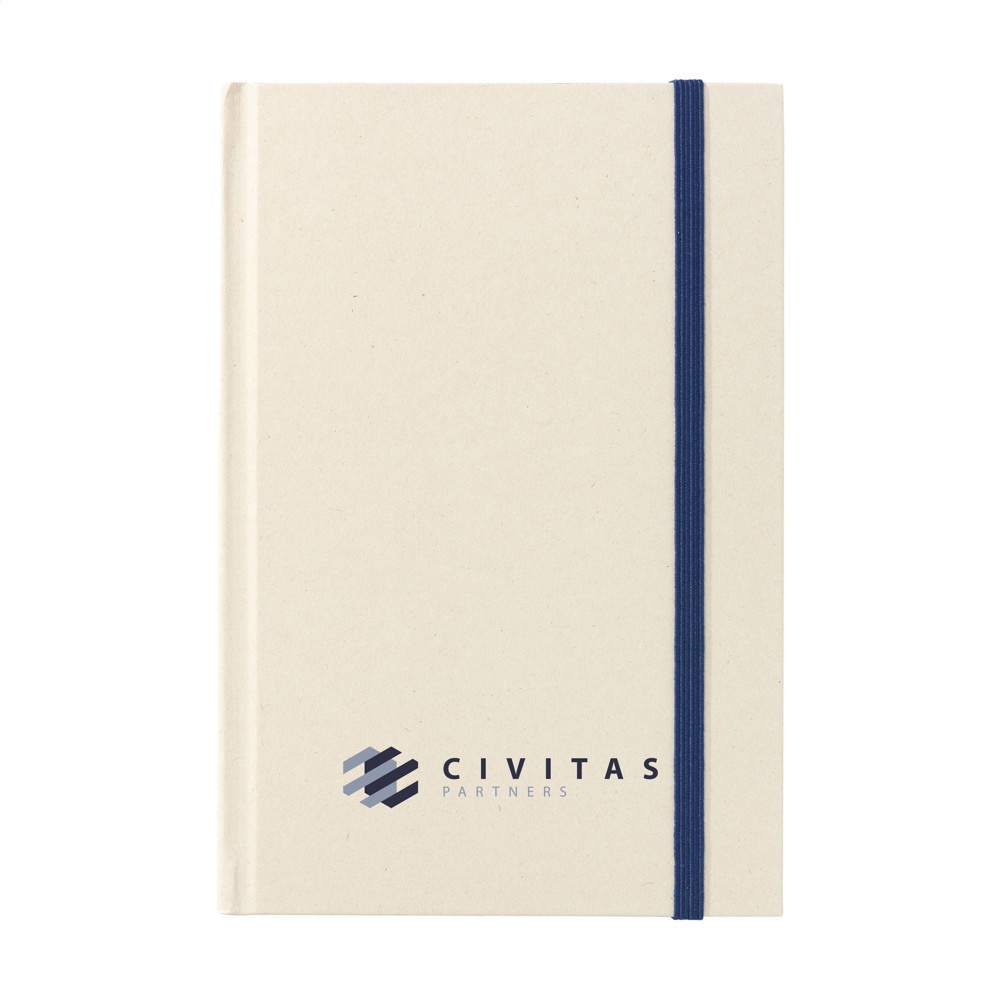 Bagasse Sugarcane Notebook A5 notitieboek - blauw (± PMS 2767C)