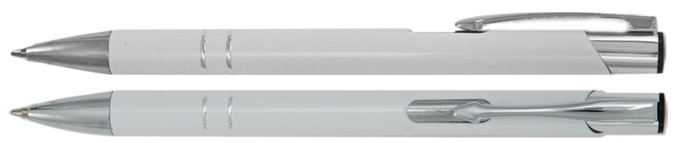 Aluminium balpen Marseille - Wit