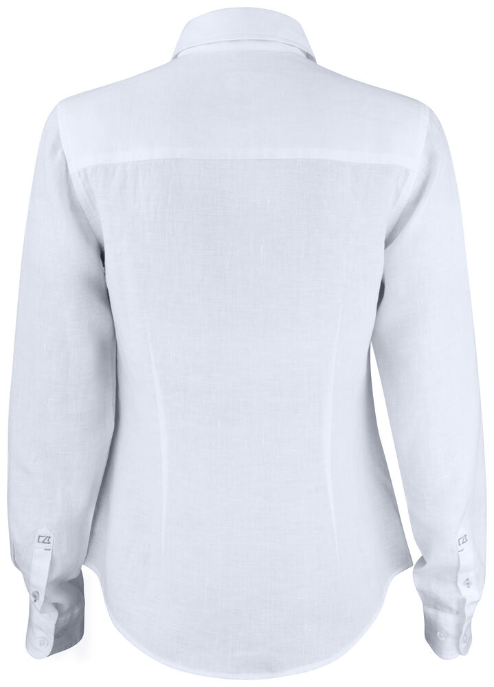Cutter & Buck - Summerland Linen Shirt Dames Wit XS