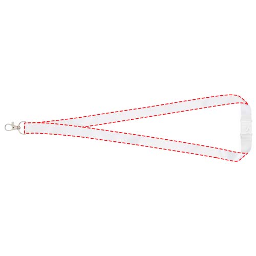 Addie sublimatie lanyard met safety breakaway sluiting