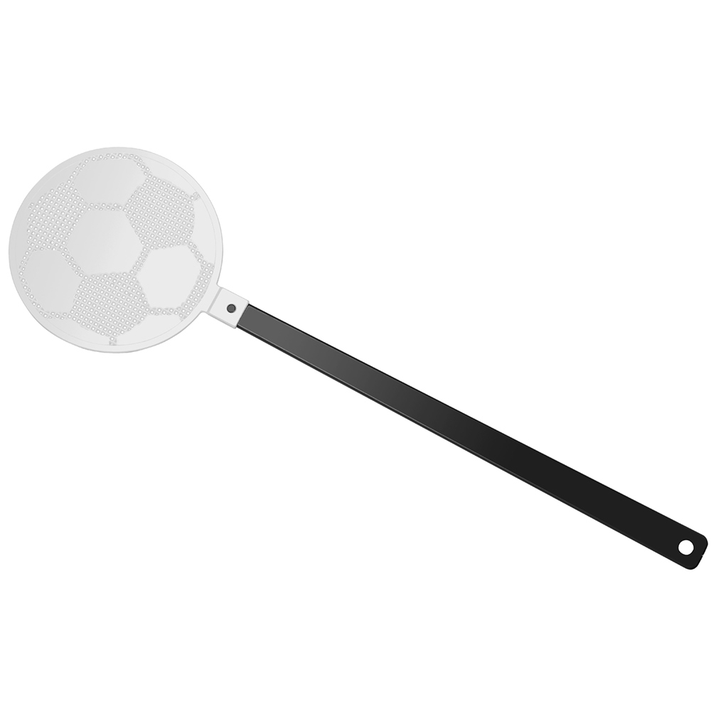 Vliegenmepper "voetbal" - zwart/wit
