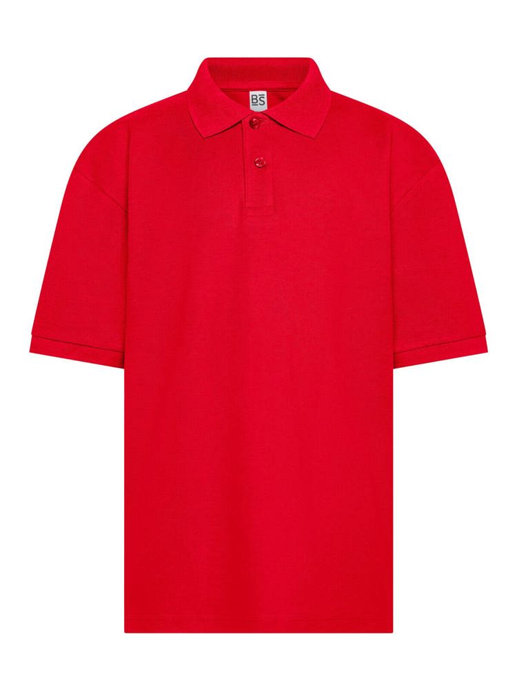 BS Evolution kids polo, 180 gr/m² - Rood (186C)