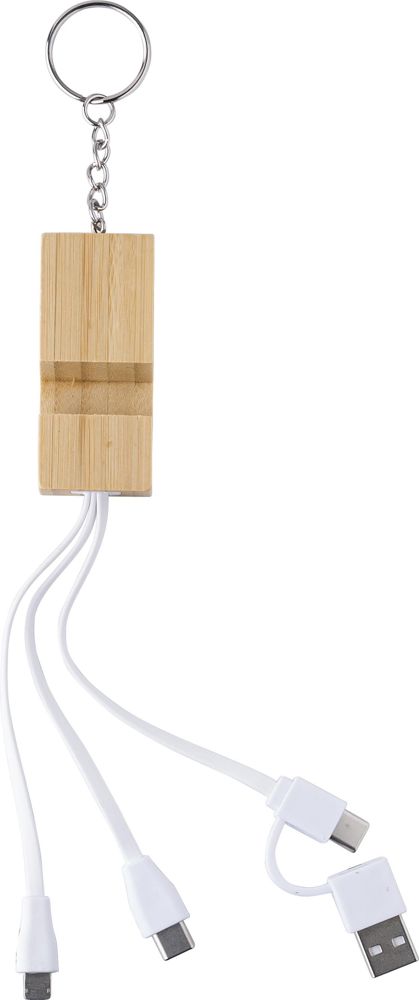 Bamboe sleutelhanger Sutton - bruin