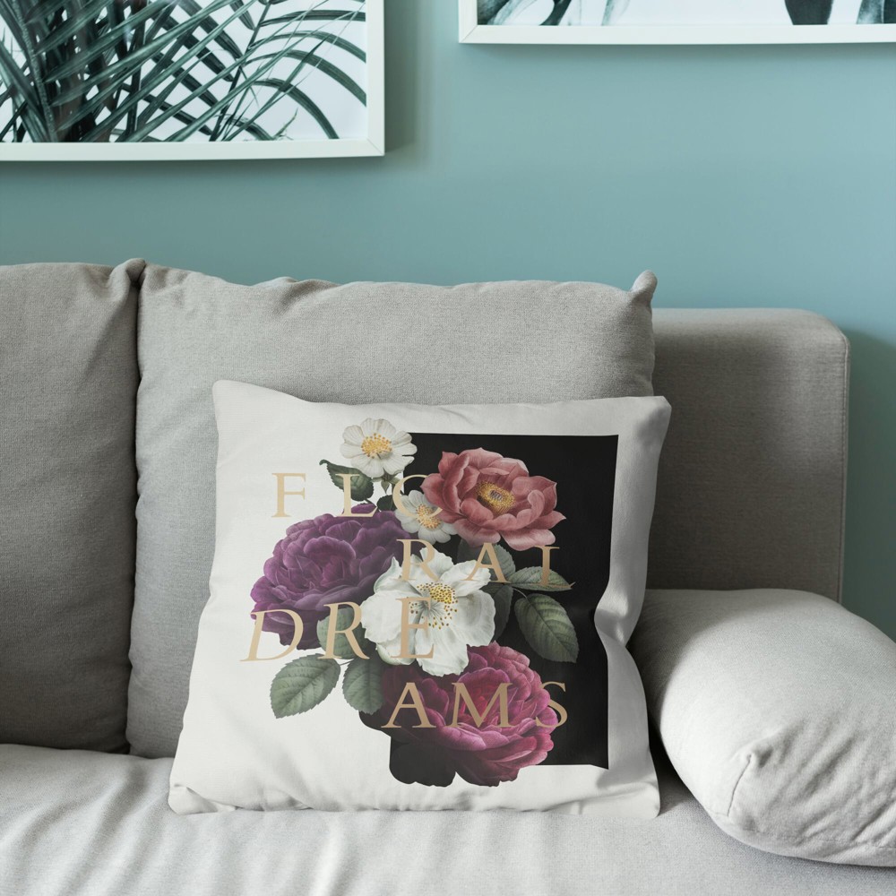 Kussenhoes van pluche &amp; kussen 40x40 cm, sublimatiedruk