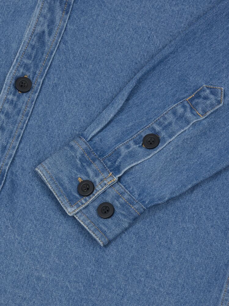 Clique - Overshirt Denim Blauw XS