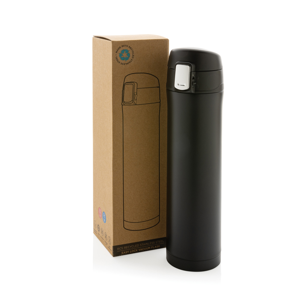 RCS gerecycled roestvrijstalen easy lock thermosfles