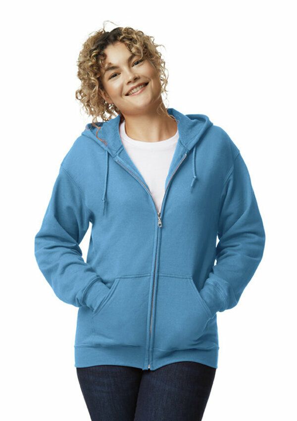 Gildan Heavy Blend Full Zip Hooded Sweater - 109 Carolina Blue