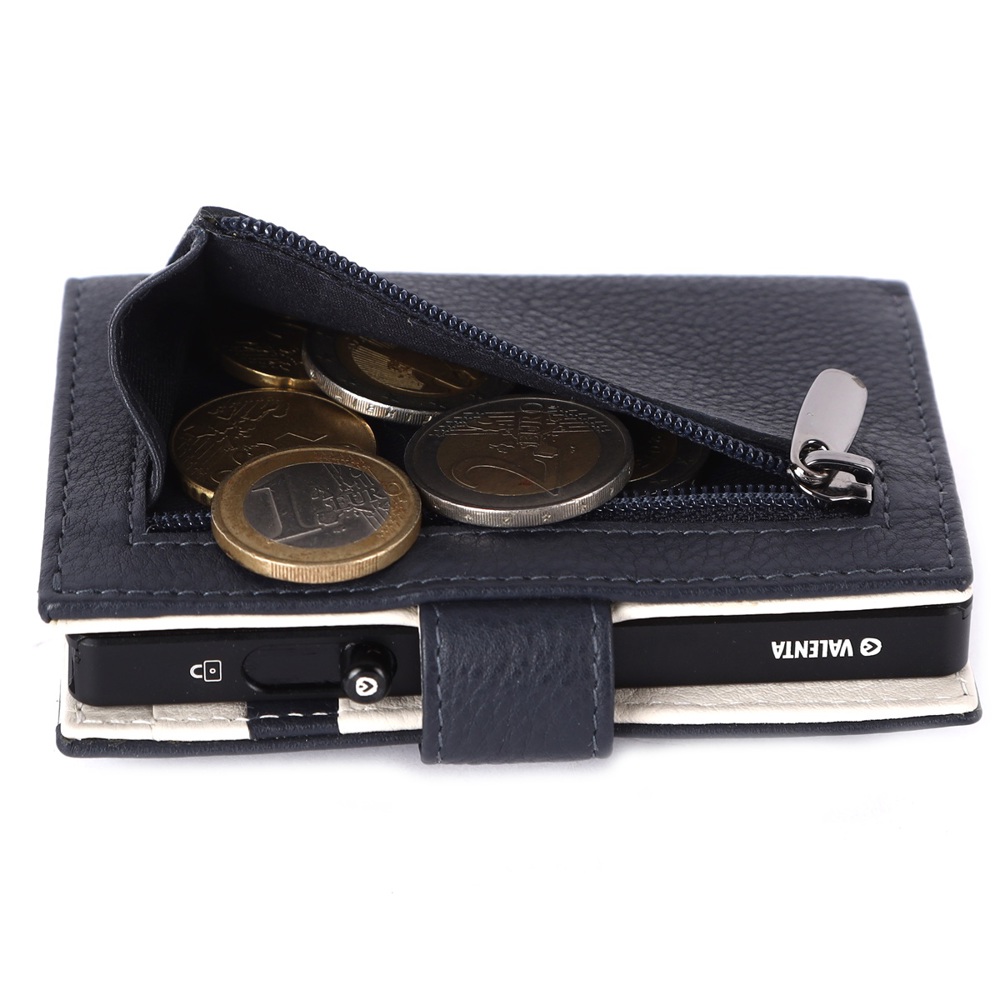 Card Wallet Leather MagSafe Luxe Navy