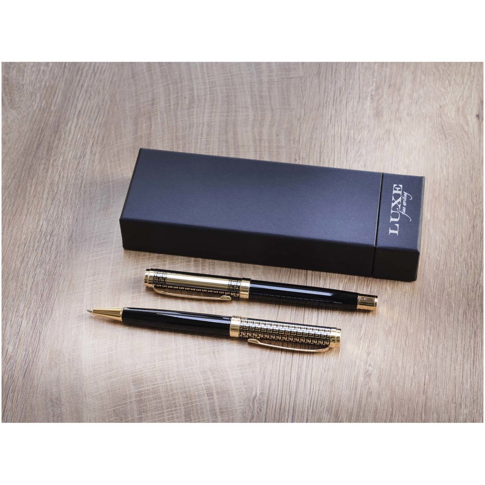 Legato set met balpen en rollerbalpen (blauwe inkt)