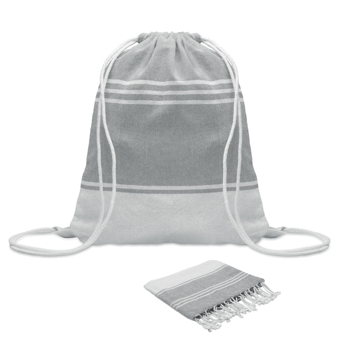 HAMMA - Hamam handdoek trekkoord tas s - Grijs