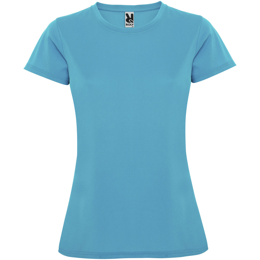 Montecarlo 150 g/m² sportshirt met korte mouwen voor dames - Turkoois