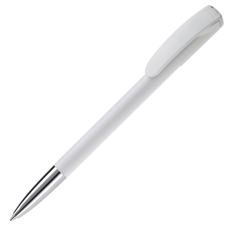 Balpen Deniro metalen tip hardcolour - wit / wit