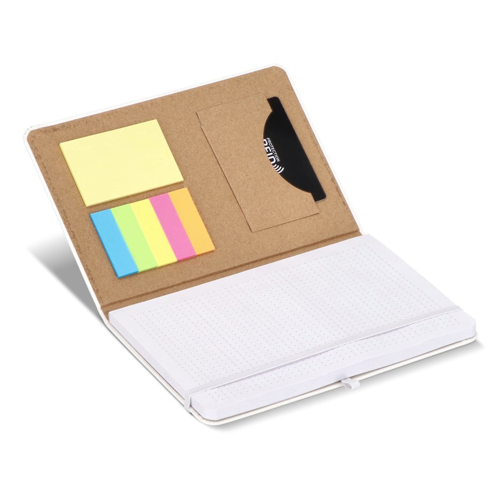 Notitieboek Olmo hardcover PU A5 met sticky notes