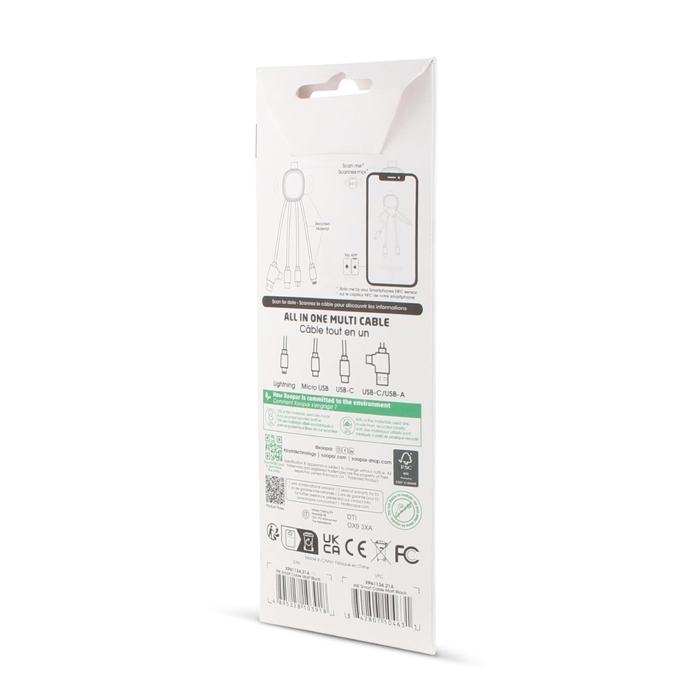 4000 | Xoopar Iné Smart Charging cable with NFC