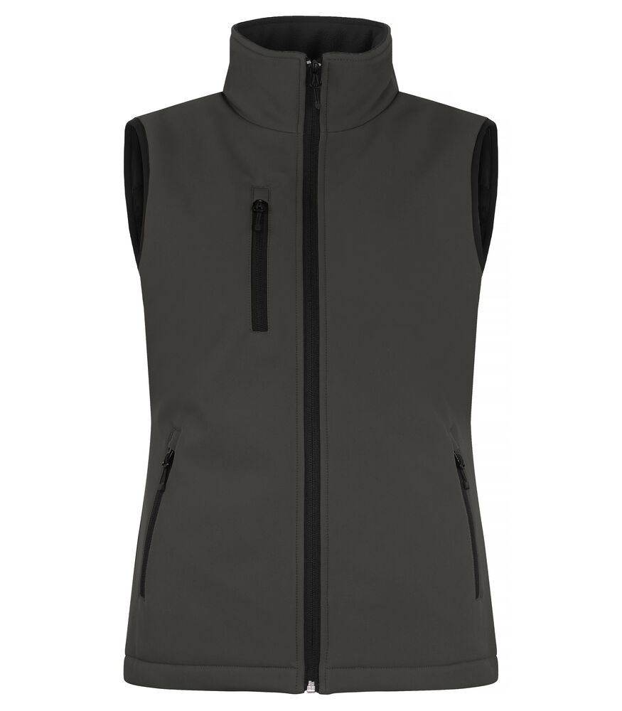 Clique - Padded Softshell Vest Women - donkergrijs