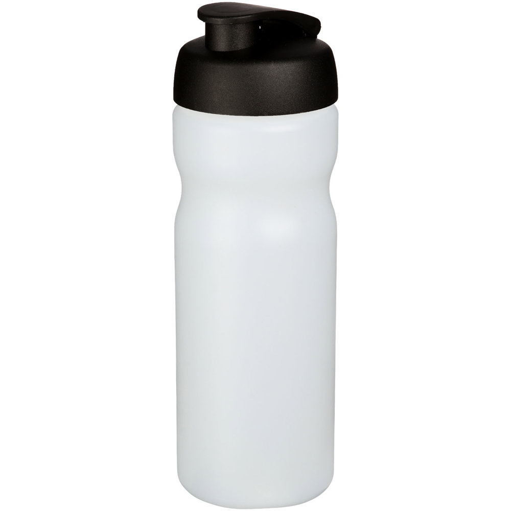 Baseline® Plus 650 ml sportfles met kanteldeksel - Transparent, Zwart