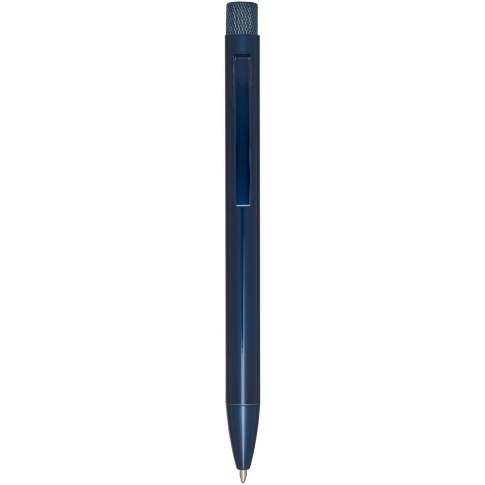 Beatriz balpen van gerecycled messing (zwarte inkt) - Blauw