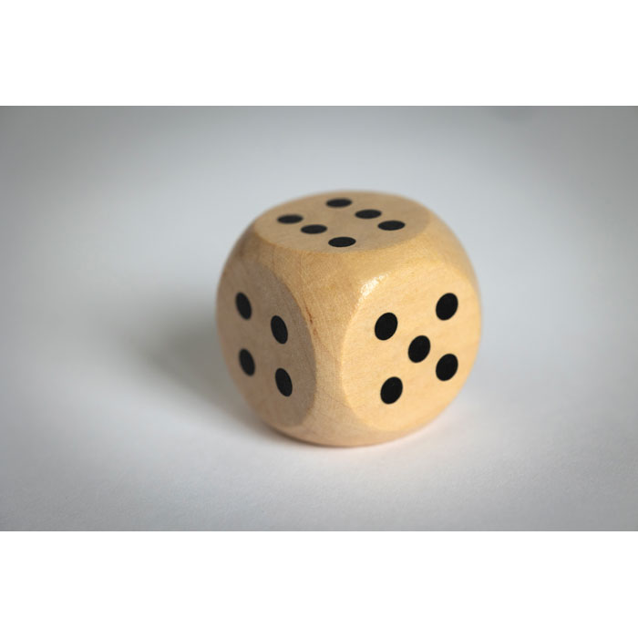 DADIN - Schima houten dobbelsteen 3cm