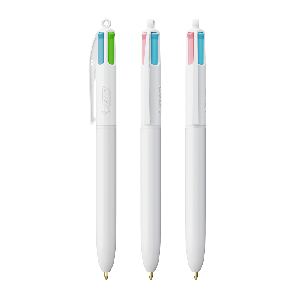 BIC® 4 Colours Fashion balpen - Wit