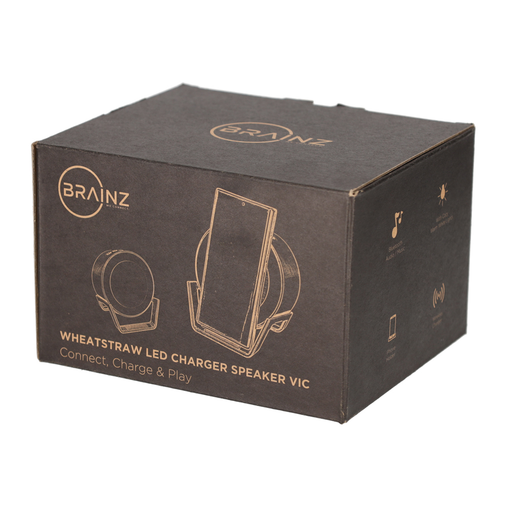 BRAINZ LED Charger Speaker Vic Wheatstraw Zwart