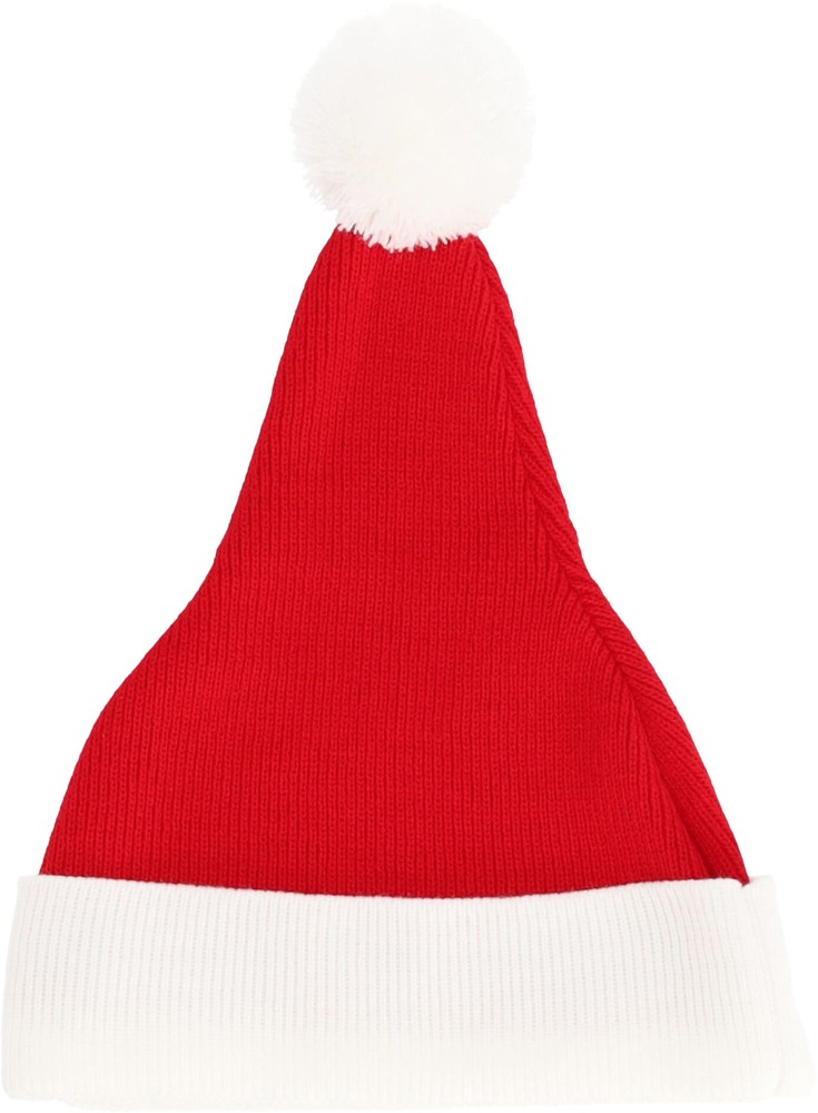 Nilton's Gebreide kerstmuts met pompon