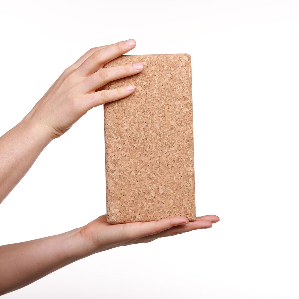 Yogablok van kurk, 22,7x12x6,5cm, "Made in Europe"
