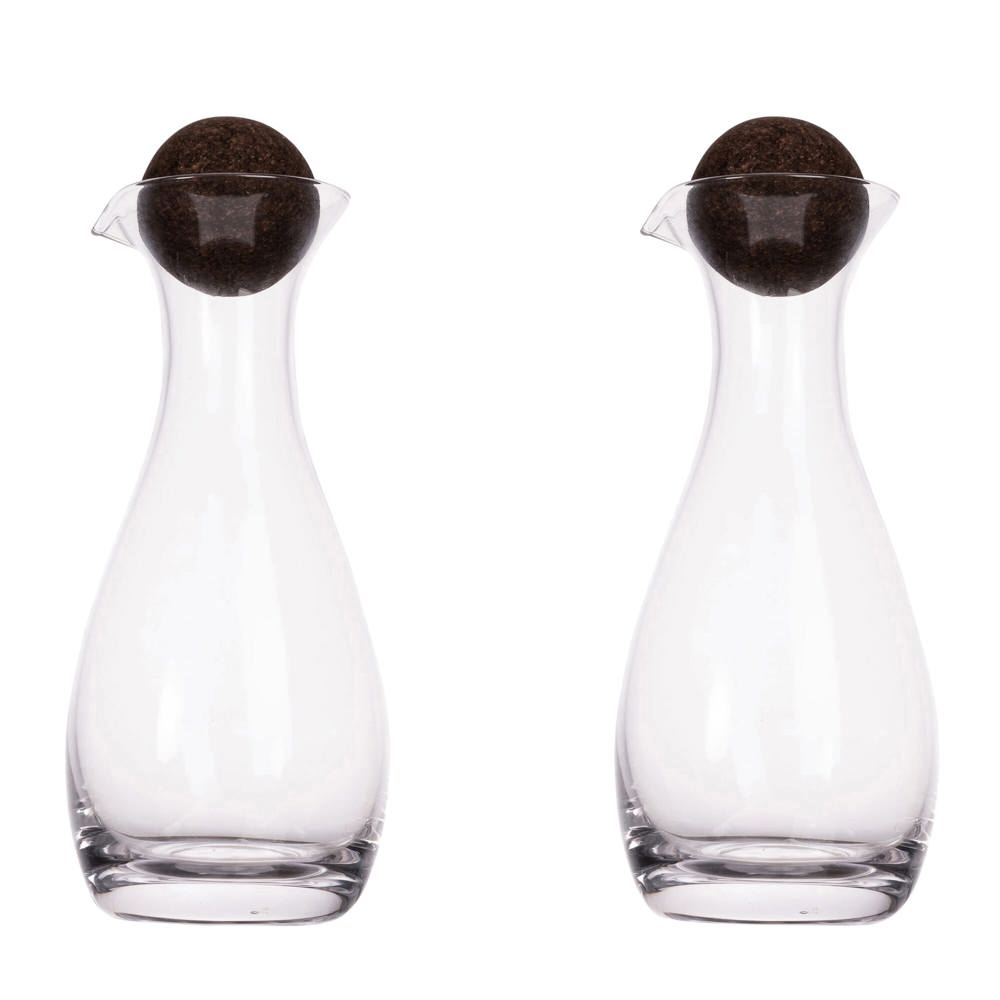 Sagaform Nature karaf olie/azijn met kurkstoppers 2 st. 300ml
