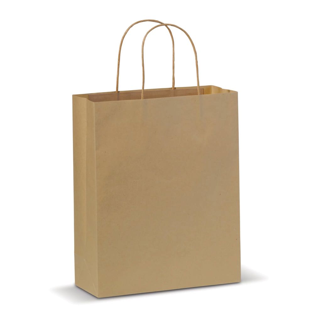 Draagtas papier middel 120g/m² - Licht Bruin