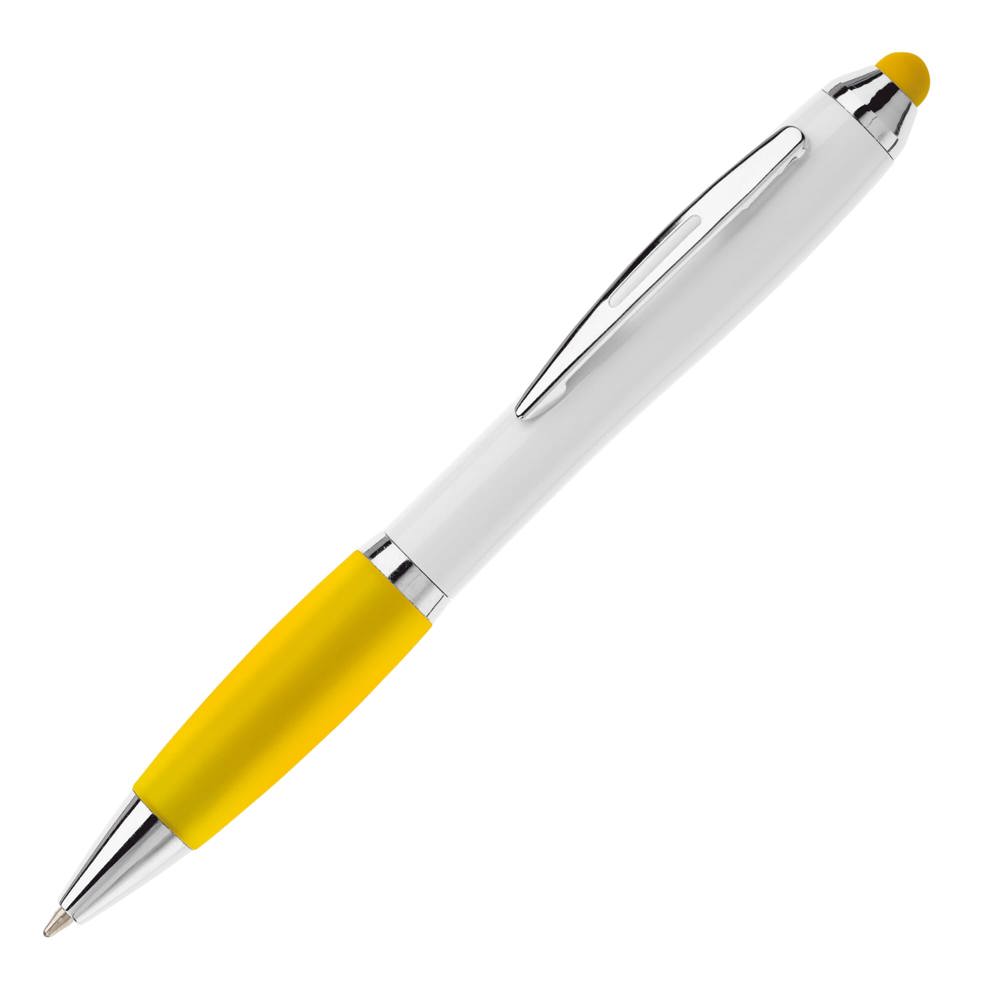 Balpen Hawaï stylus hardcolour - Wit / Geel