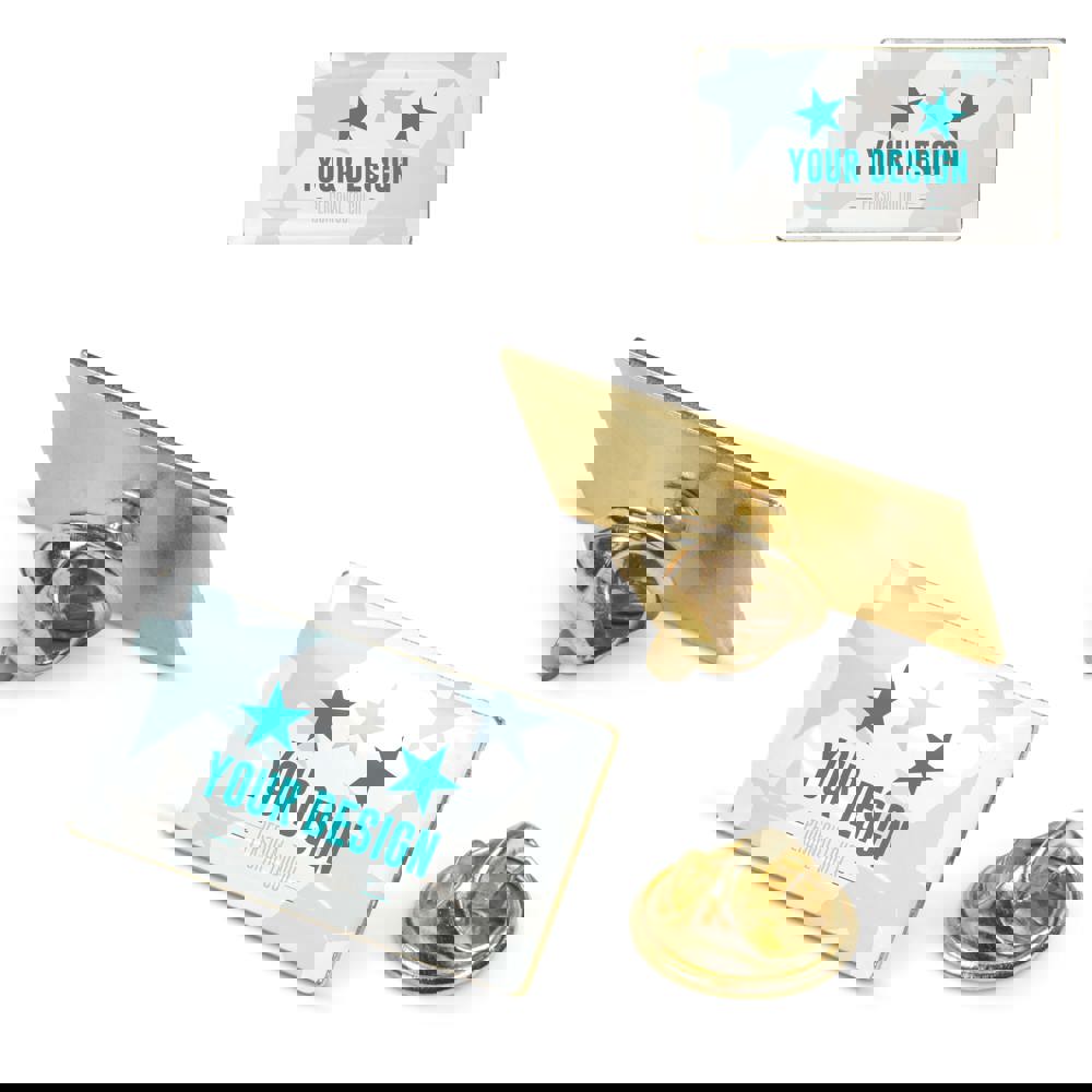 Badge metalen pin 26x14mm