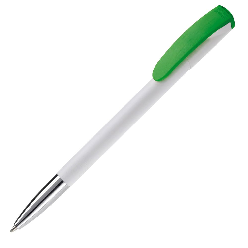 Balpen Deniro metalen tip hardcolour - Wit / Groen