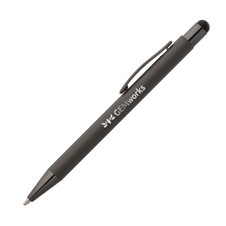 SUNDA Stylus balpen soft touch - Zwart