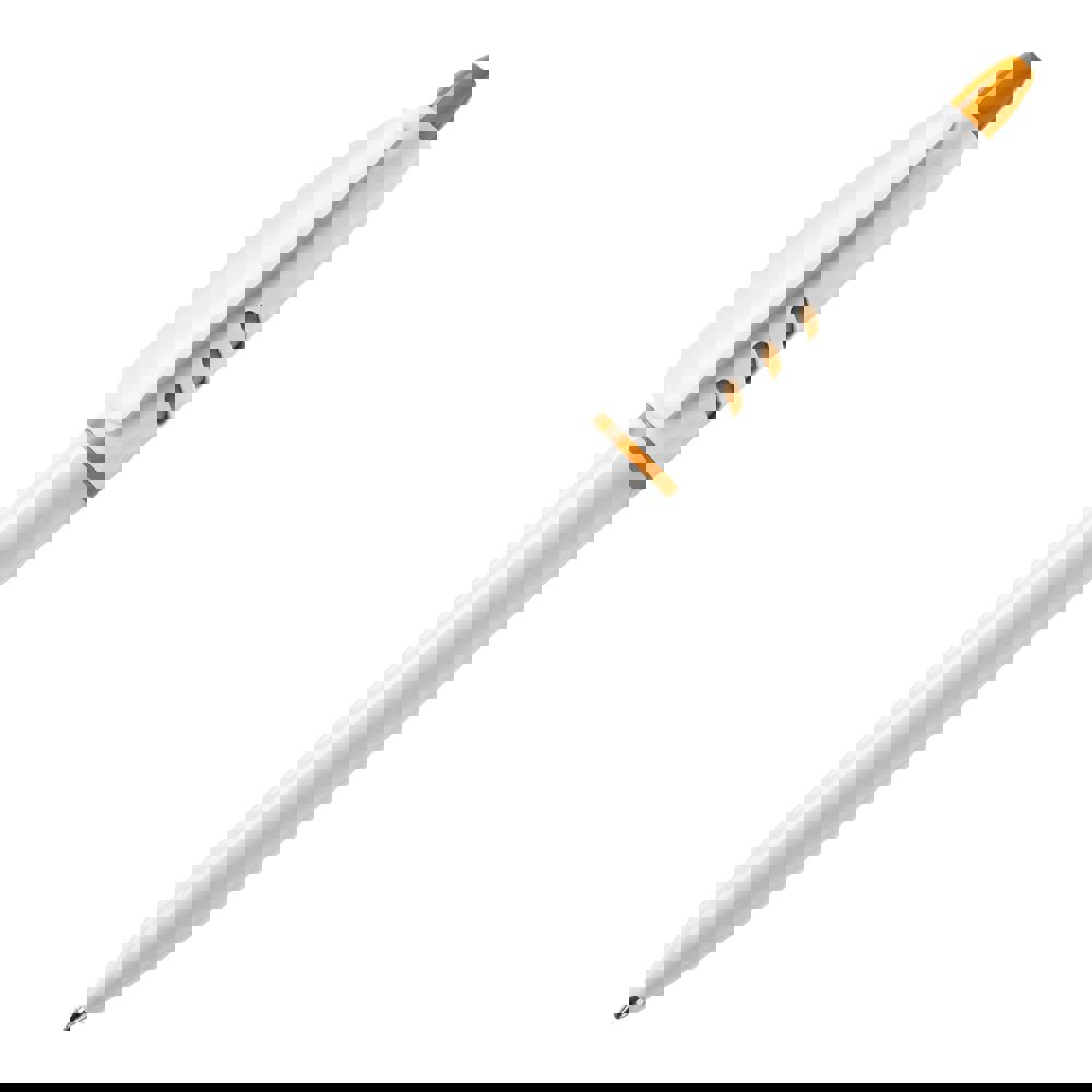 Balpen S30 hardcolour - Wit / Oranje